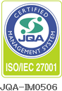 JQA ISO/IEC 27001 マークの画像